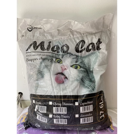 Cát vệ sinh cho mèo cát đất sét Miao Cat- 8.8L 