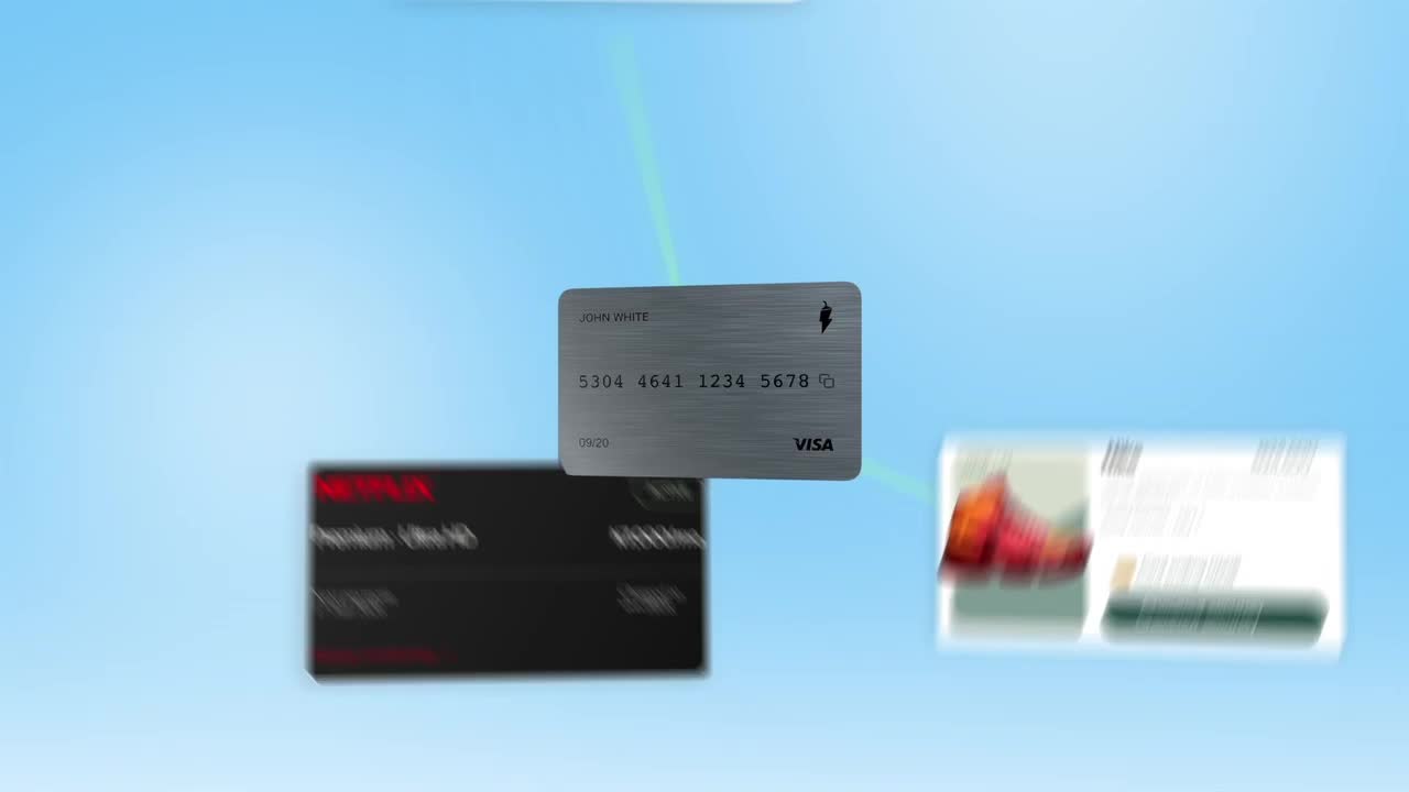 Moniepoint Virtual Card motion concept film frame