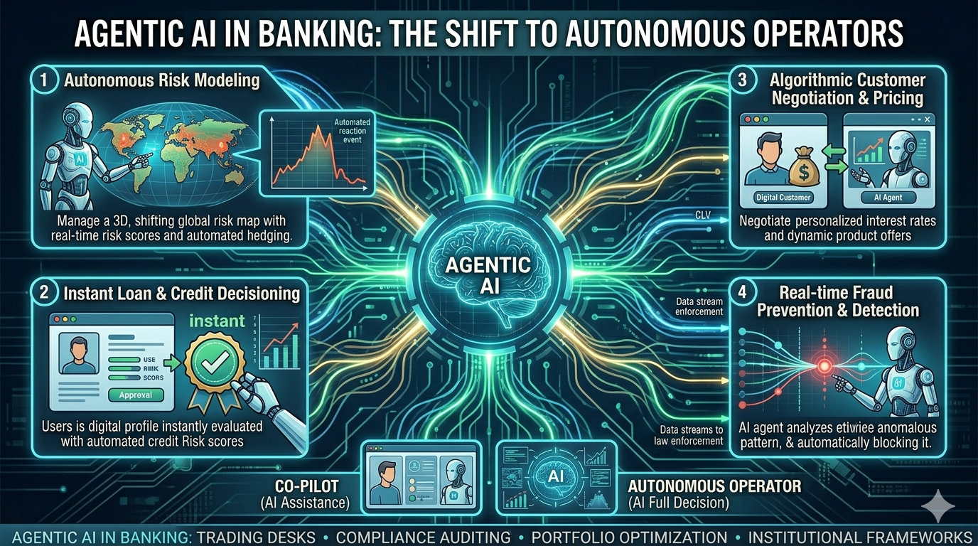 From Co-Pilots to Autonomous Operators: The Rise of Agentic AI in Banking