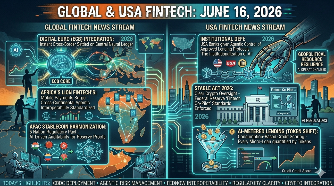 Fintech & AI News Daily: The Rise of Agentic AI on Wall Street (June 16, 2026)