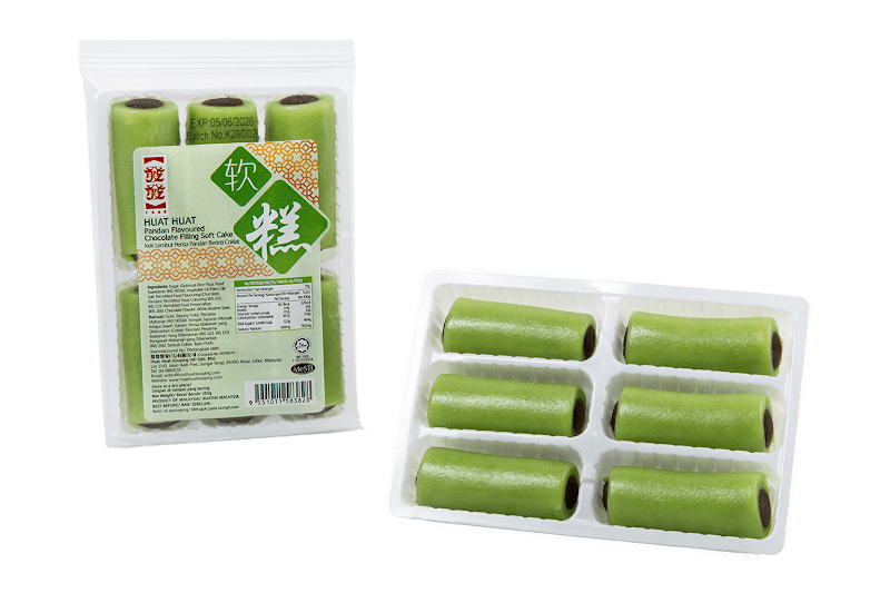 Pandan Soft Cake — Chocolate