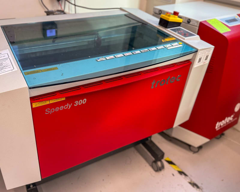 Large-format laser cutter in the fab lab