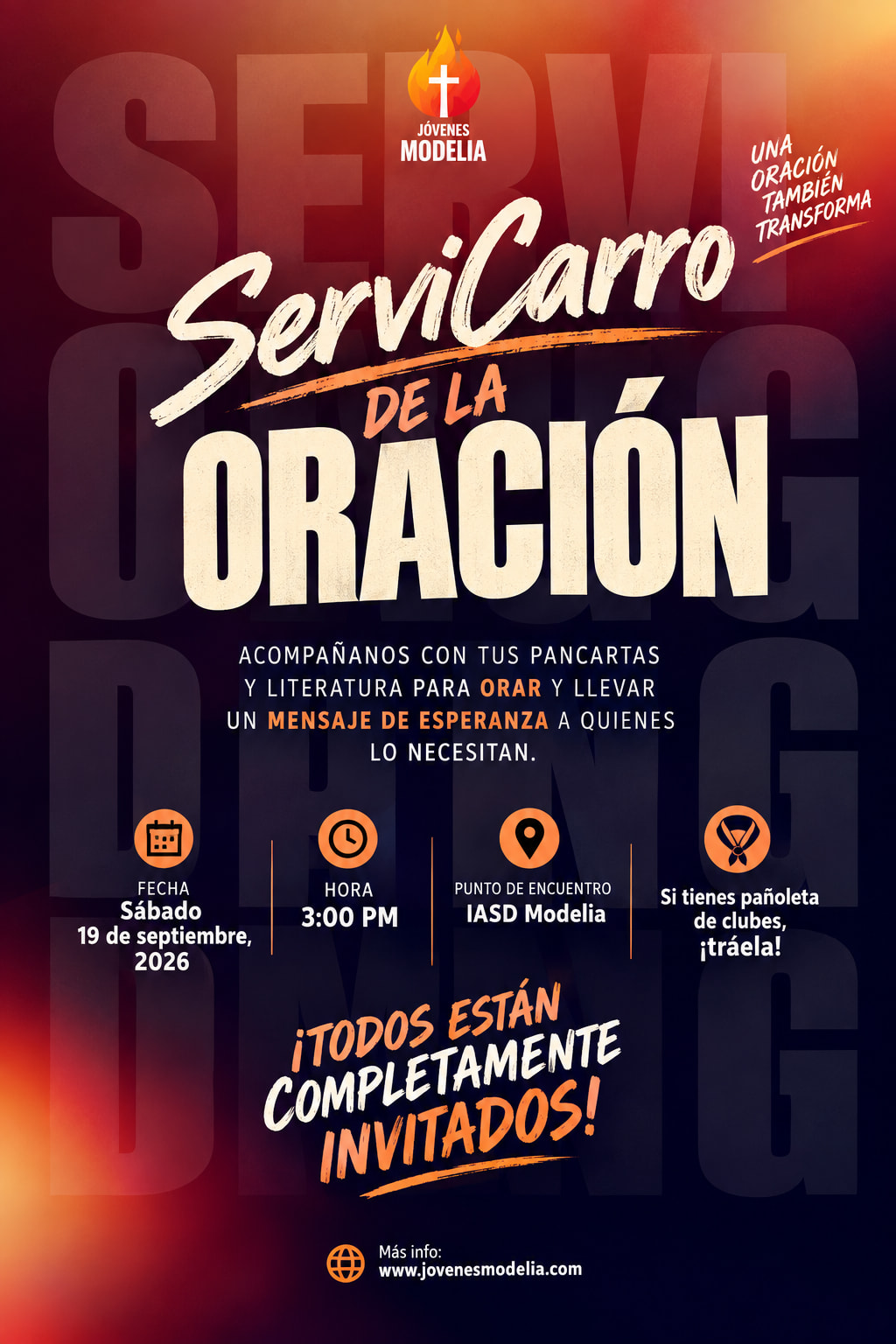 Servicarro de la Oración 19 de Sep 2026