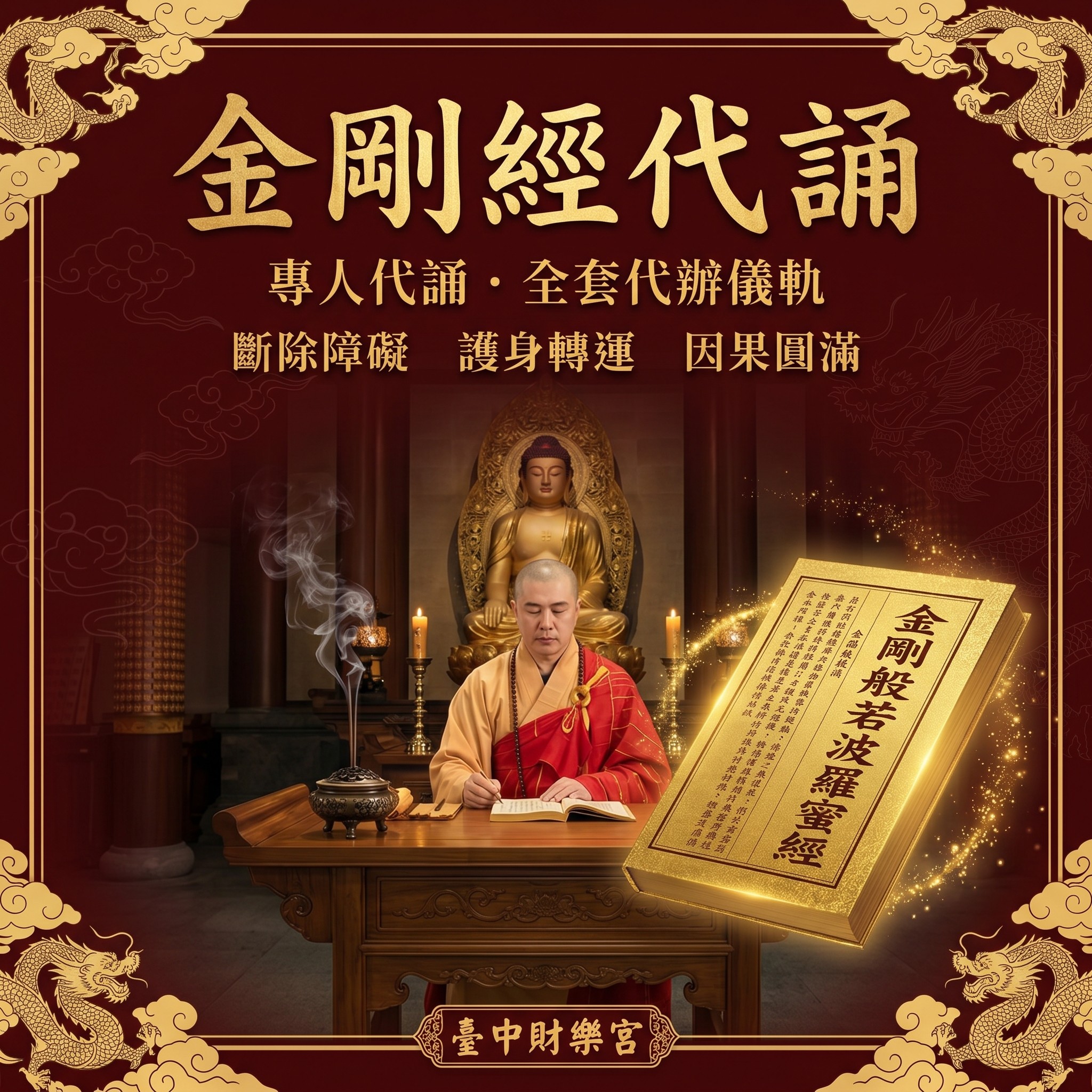 【金剛經】專人代誦・全套代辦儀軌