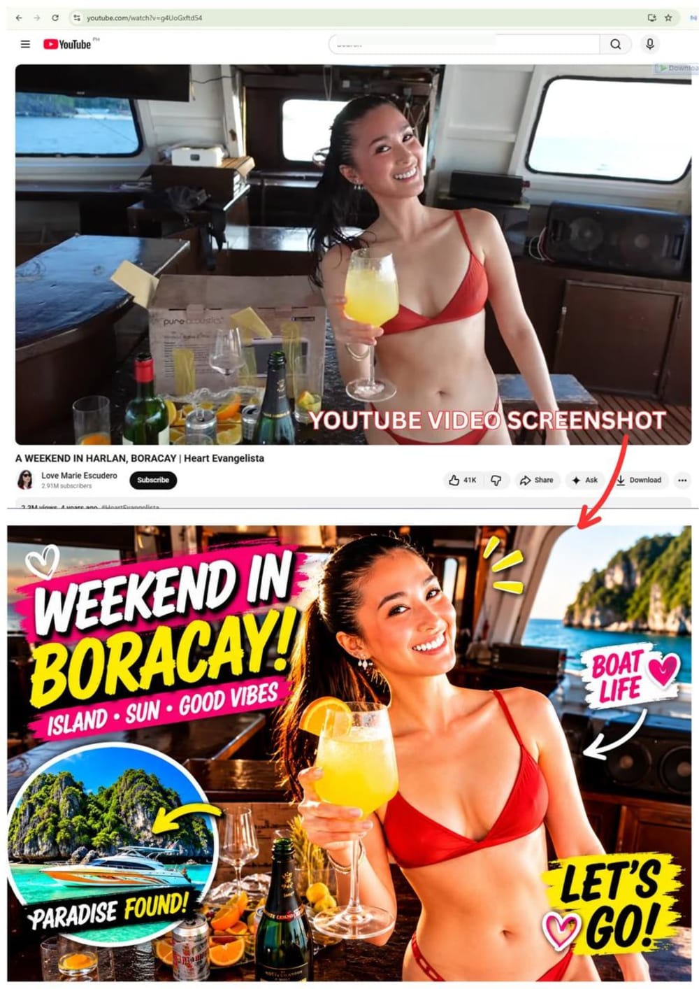 Let AI handle the edits so you can handle the Boracay beach vibes.😂
TUTORIAL:
✅