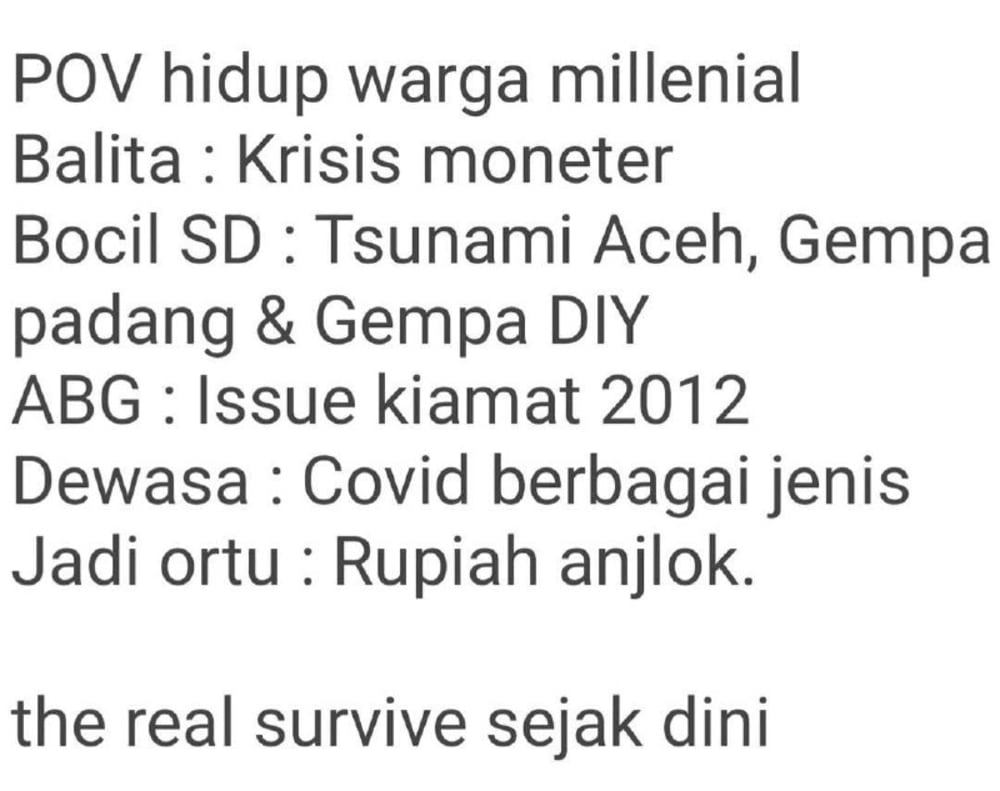 Semangat millenials, kamu BISA.
