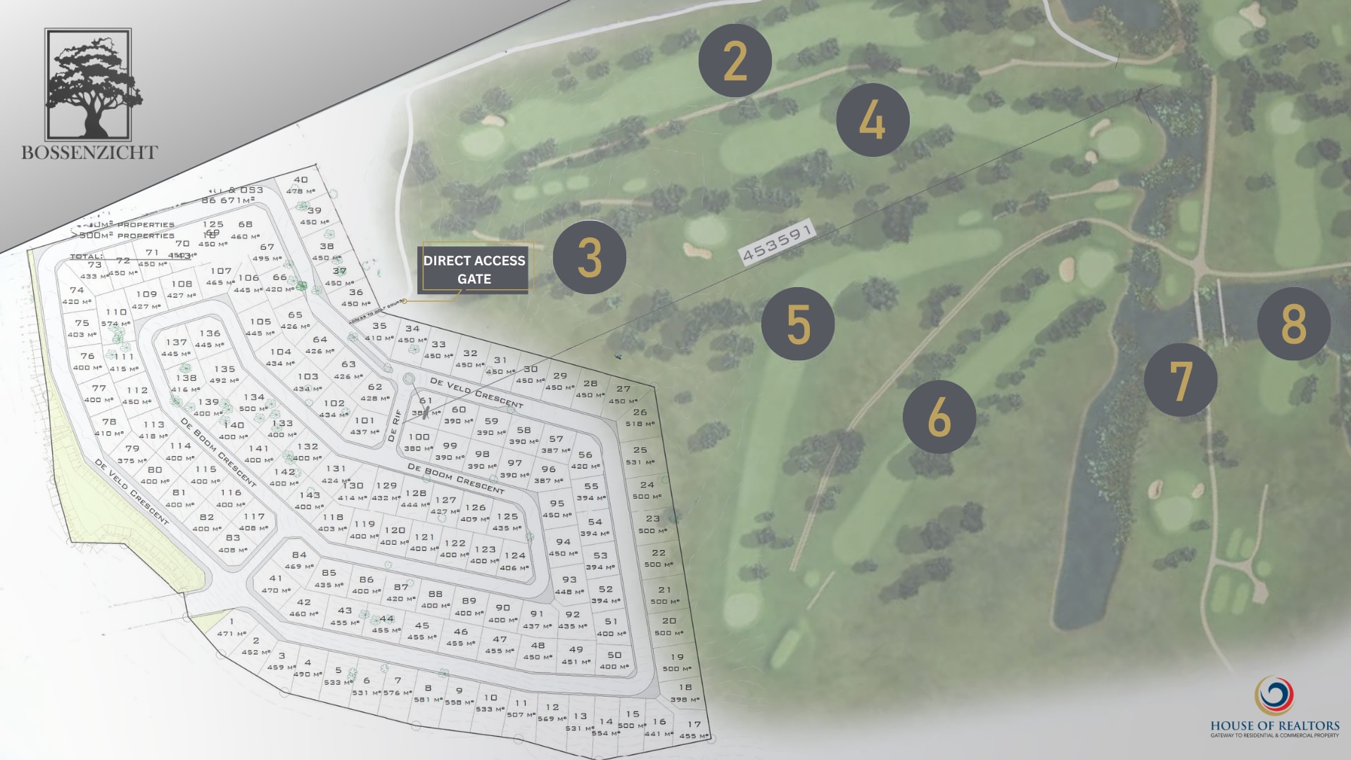 Haasendal golf course frontage