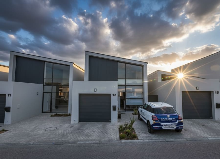 Haasendal Estate at sunset