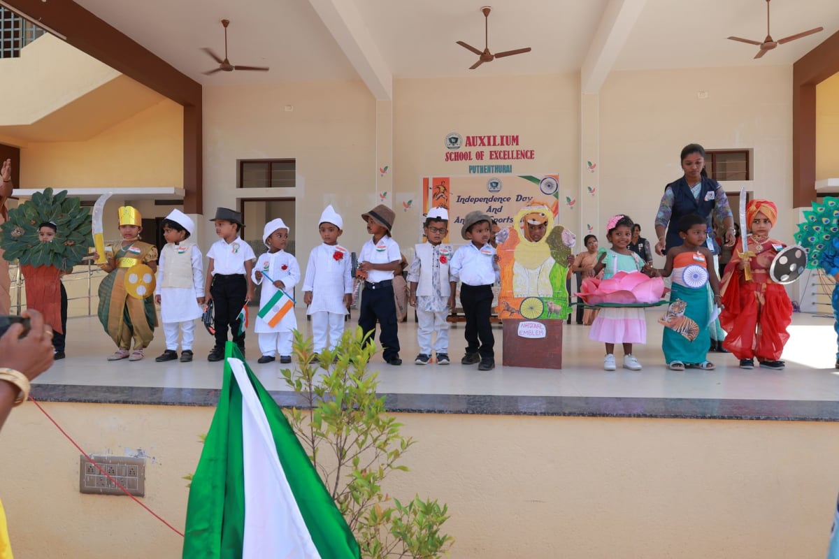 Sports day & Independence day - 15.08.2025 at Auxilium School of Excellence