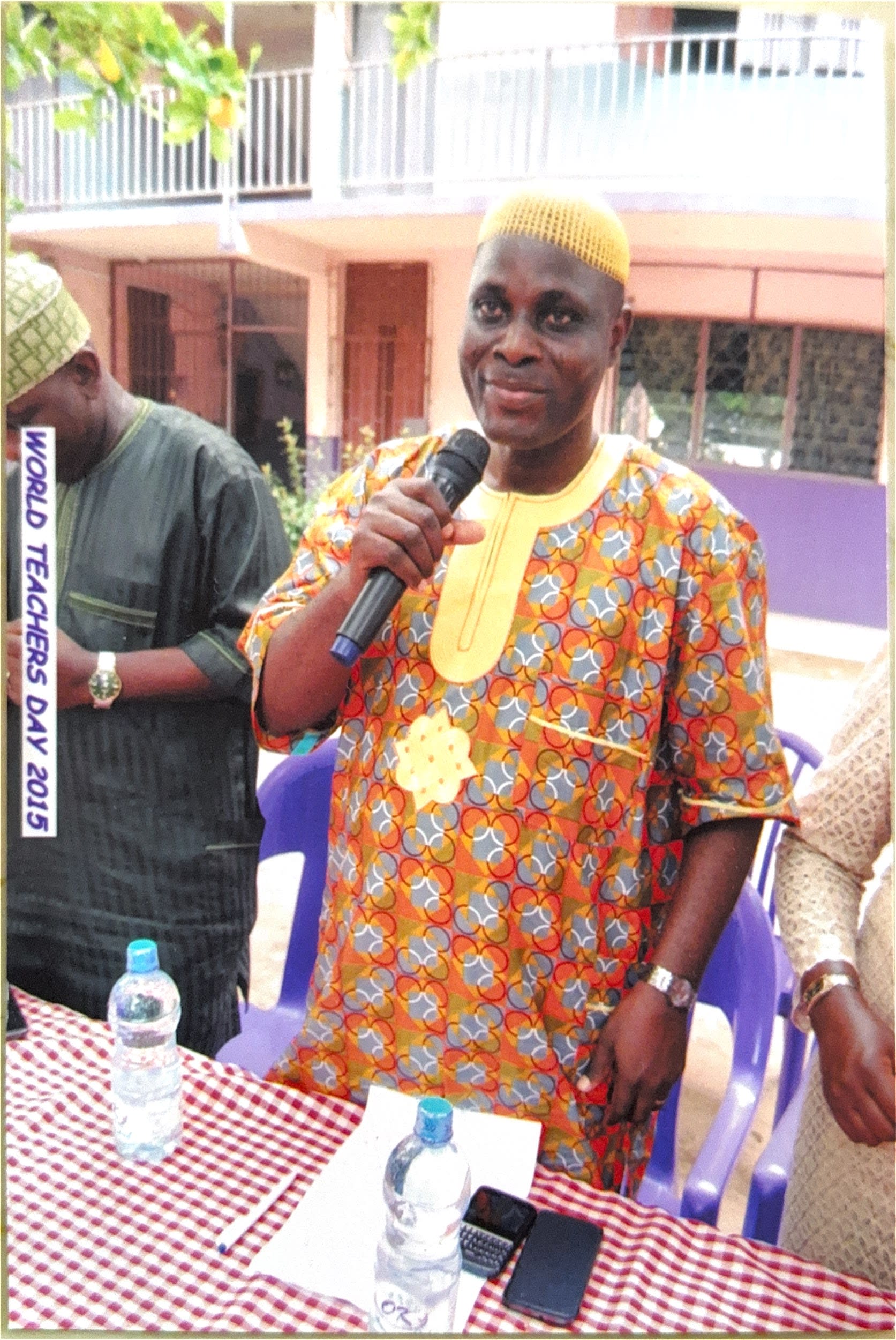 Comrade Ayeola in discussion with State NUT Chairman Comr. Alogba