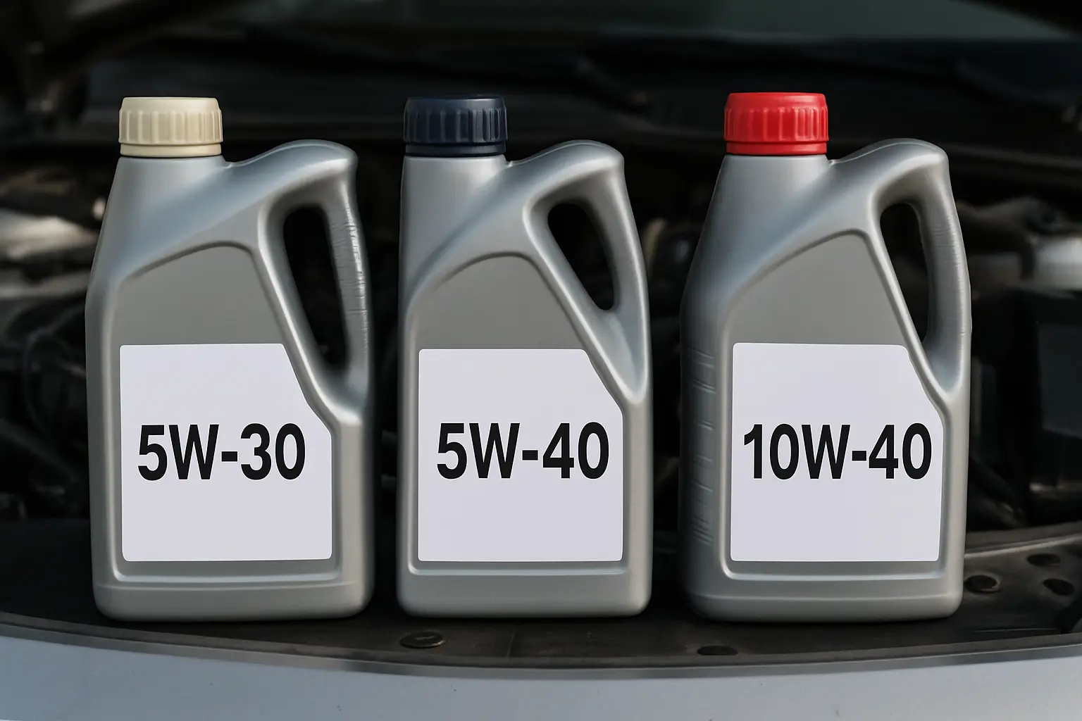 Différence entre huile moteur 5W30, 5W40 et 10W40