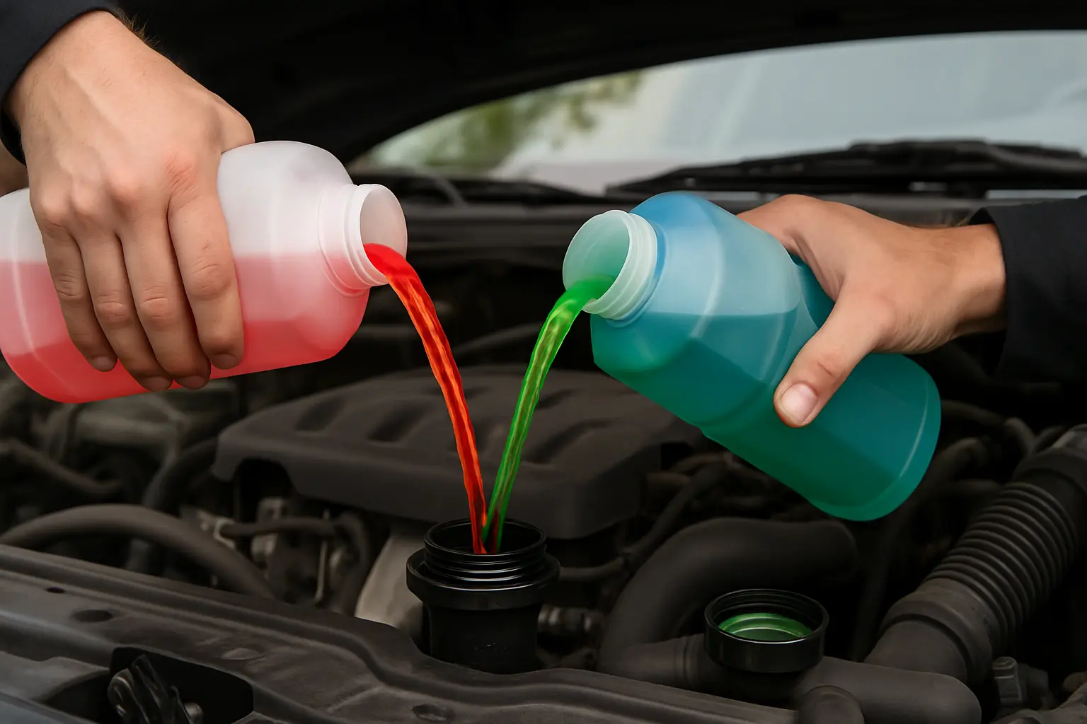 Peut-on mélanger deux liquides de refroidissement différents ?