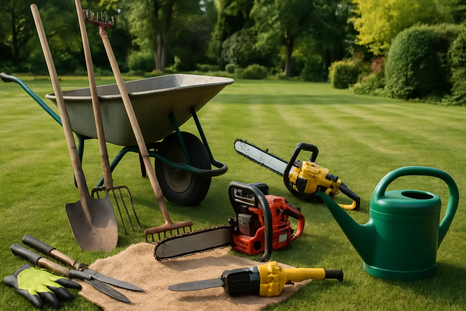 Quel matériel pour entretenir un grand jardin