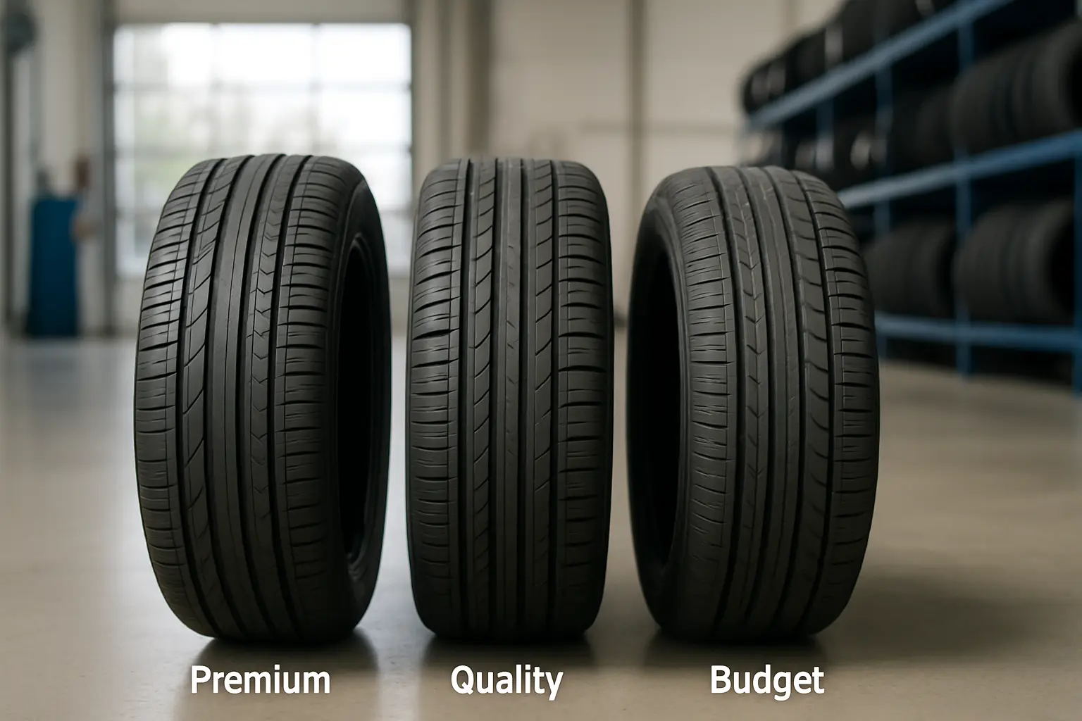 Différence entre pneus premium, quality et budget