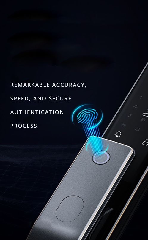 Smart lock with capacitive fingerprint sensor