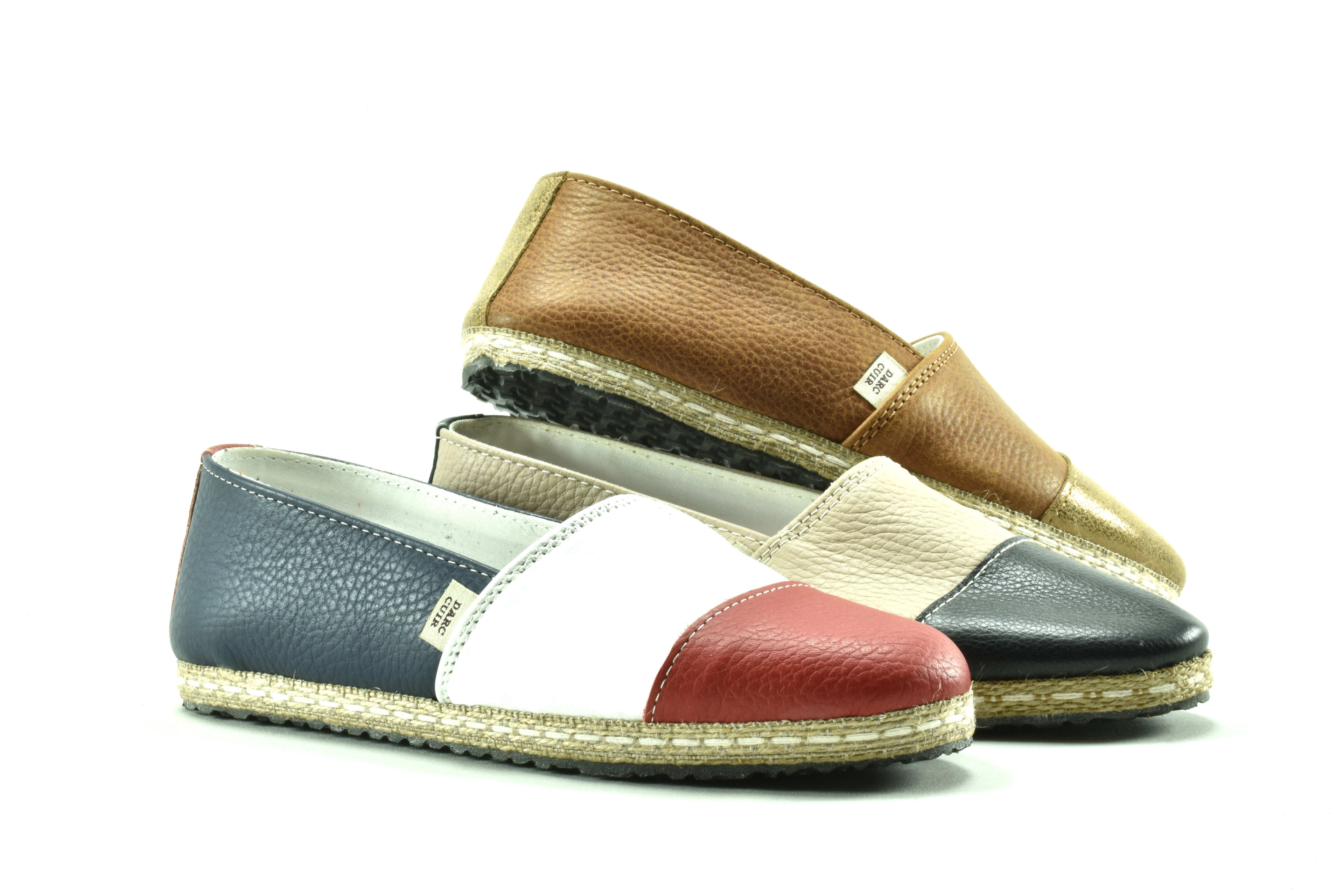 ALPARGATA DAMA CUERO MULTICOLOR