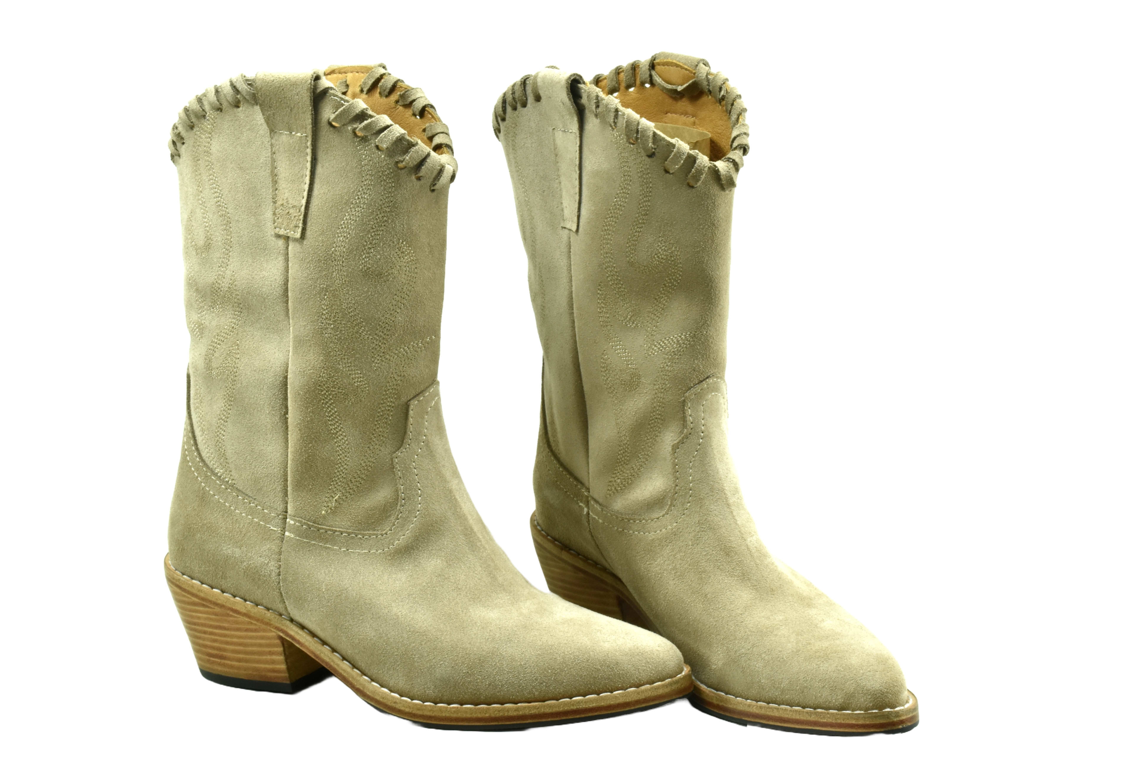 TEXANA MEDIA CAÑA BORDADA DESCARNE