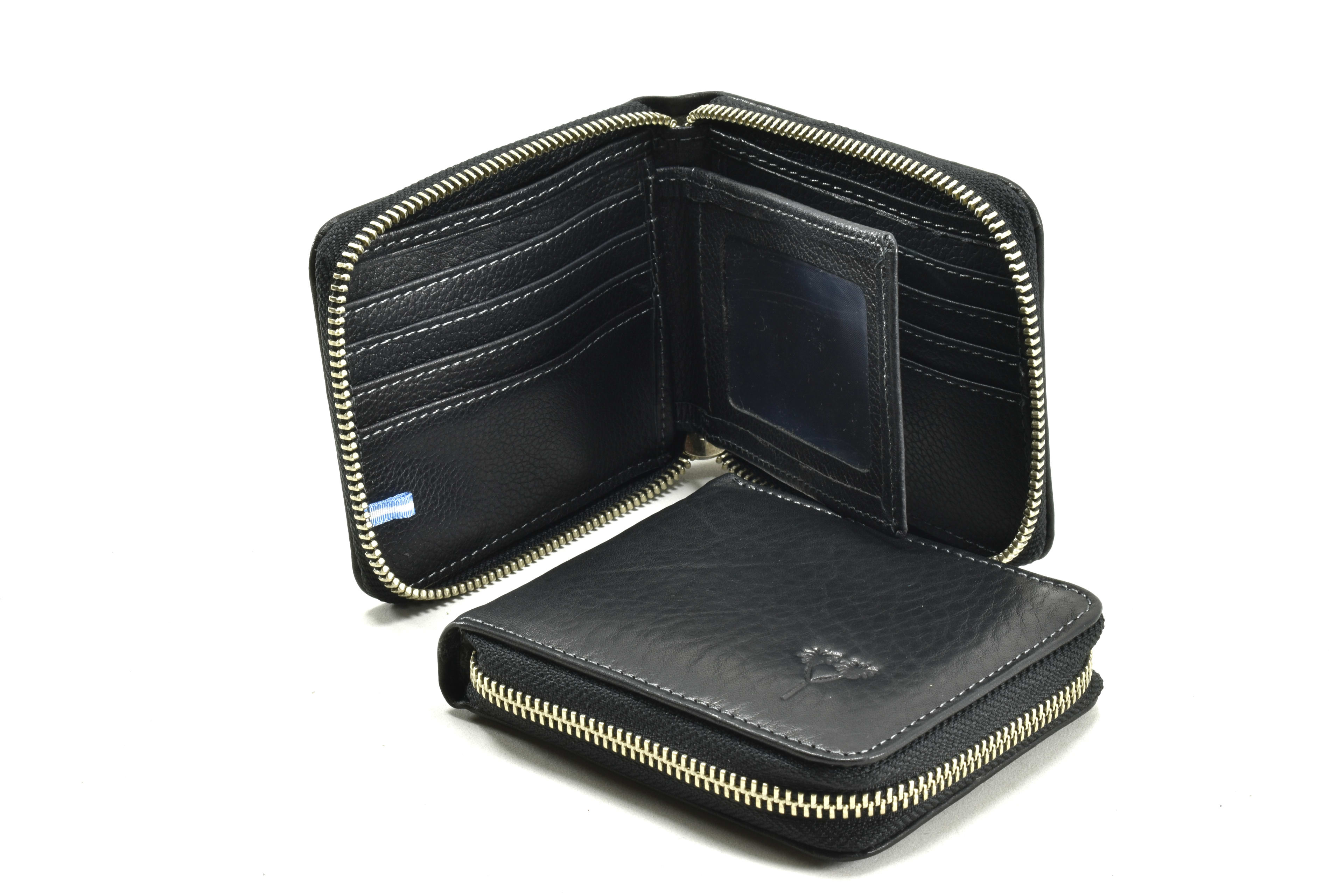 BILLETERA CON CIERRE UNISEX CON VOLANTE