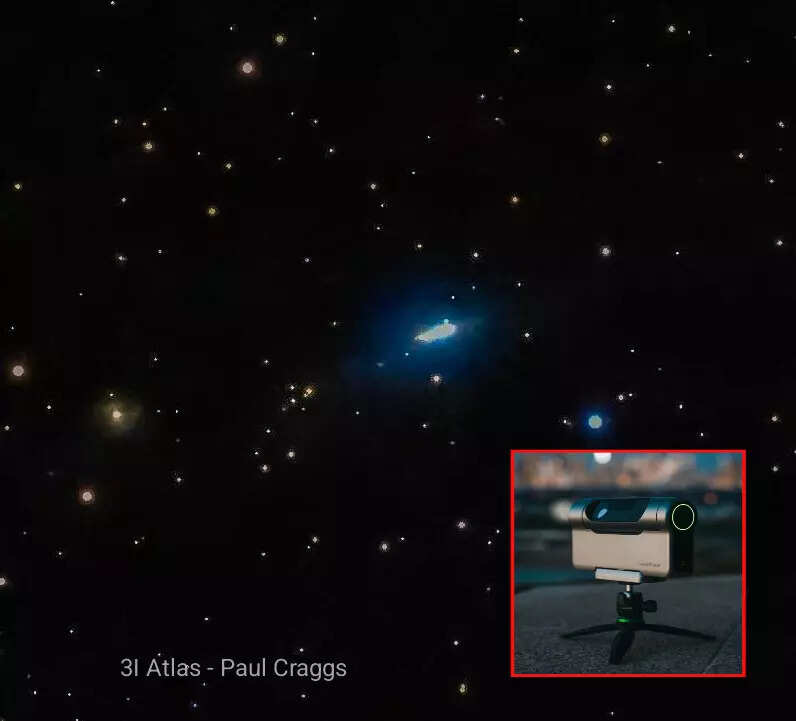 3I/ATLAS image from a 500 dollar telescope captures ‘sharp-edged ship’ surrounded by blue halo moving closer to Earth