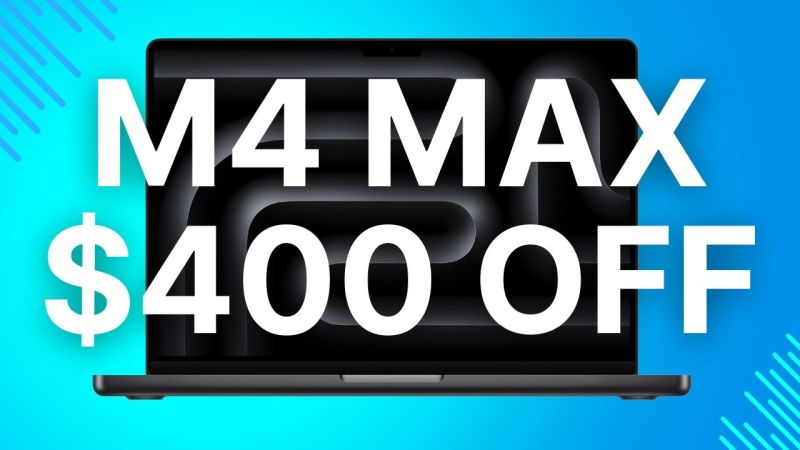 Save $400 on Apple's M4 Max MacBook Pro in Black Friday price war