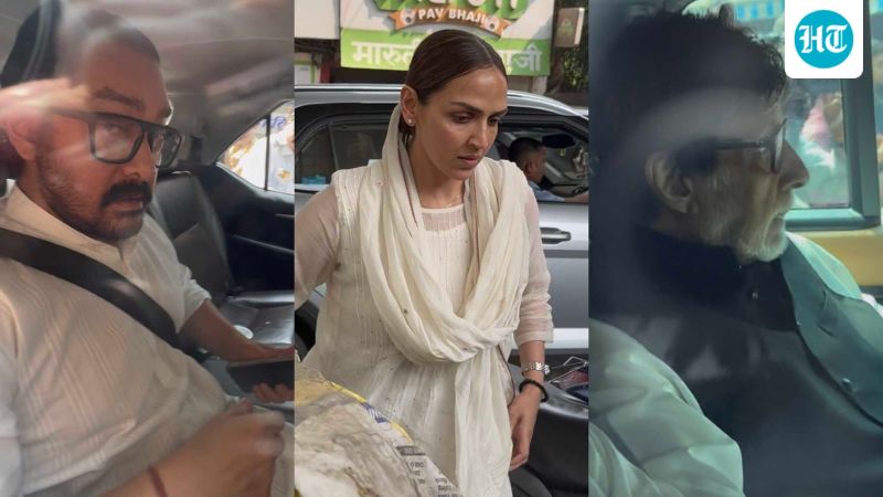 Hema Malini, Esha Deol, Amitabh Bachchan reach crematorium as reports of Dharmendra’s death goes viral