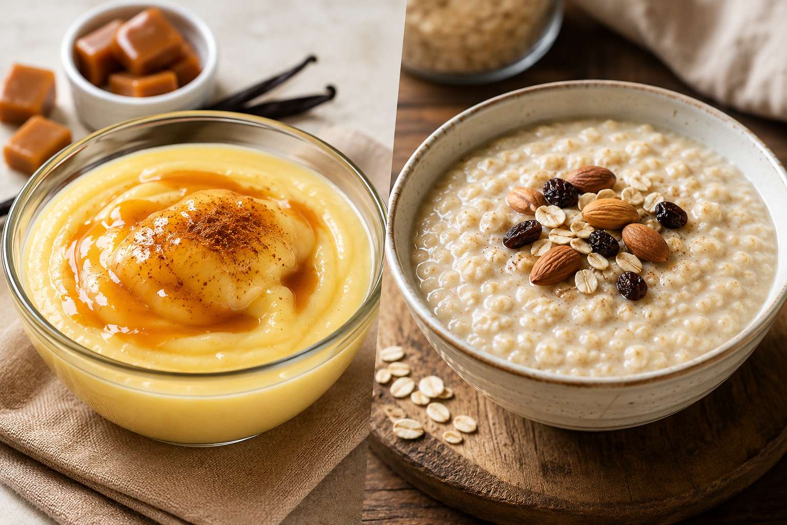 Pudding and porridge
