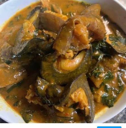 Ogbono Soup With Snail