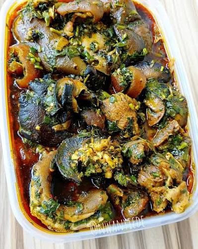 Afang Soup With Snail