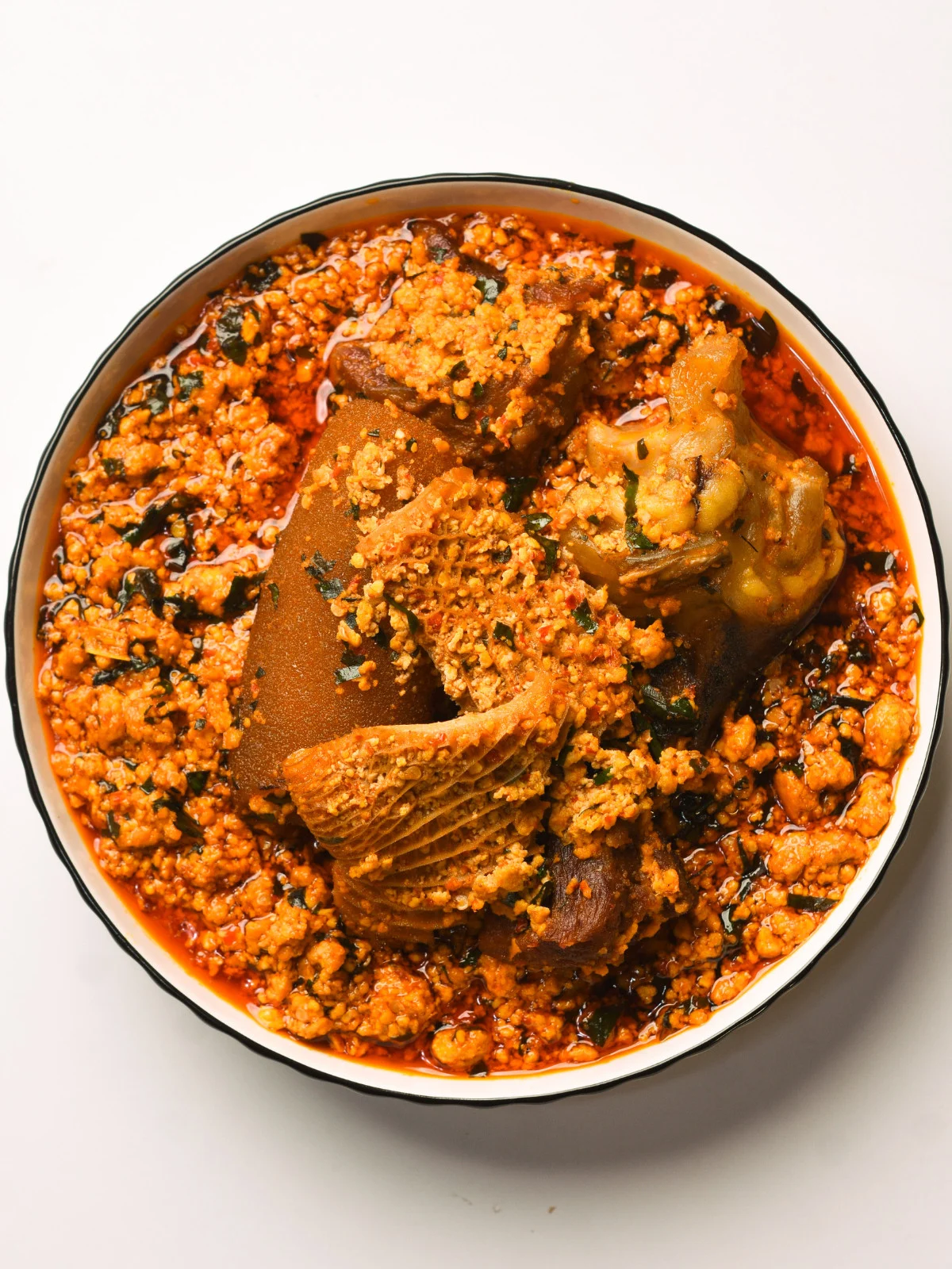 Egusi Soup With Goatmeat