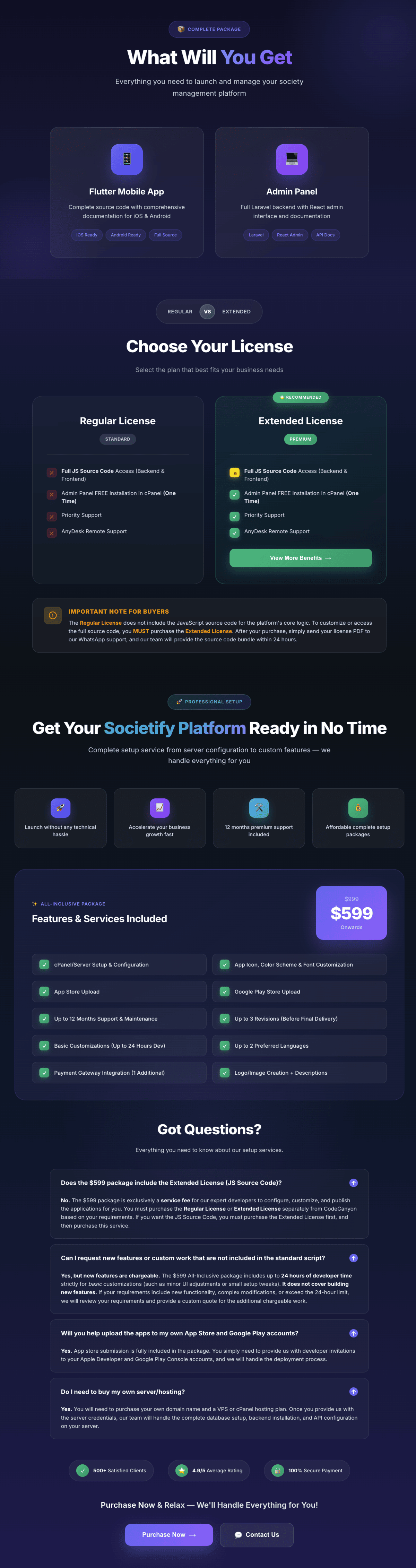 Societify – Society & Apartment Management SaaS with Flutter Mobile App (Laravel)