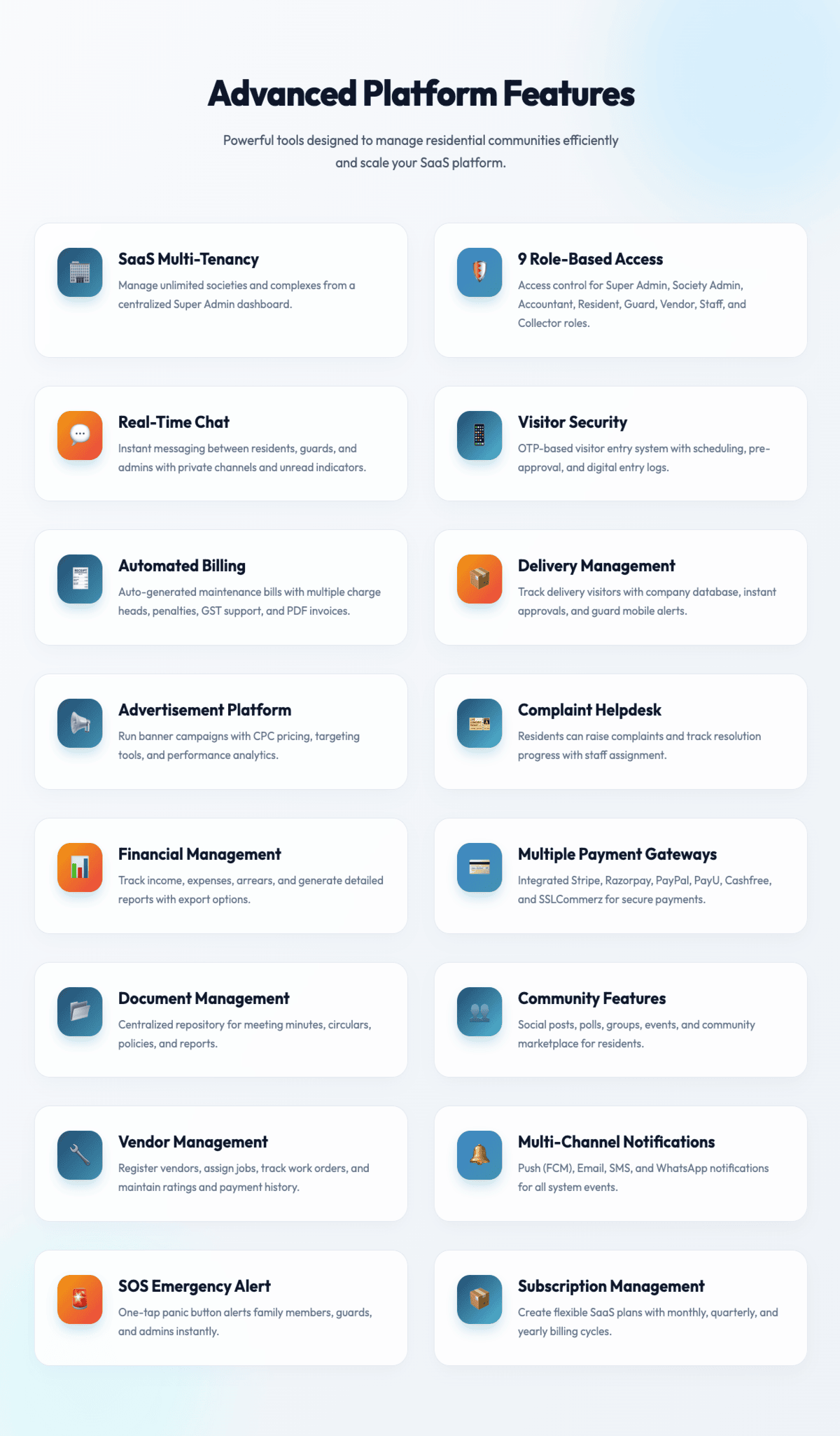 Societify – Society & Apartment Management SaaS with Flutter Mobile App (Laravel)