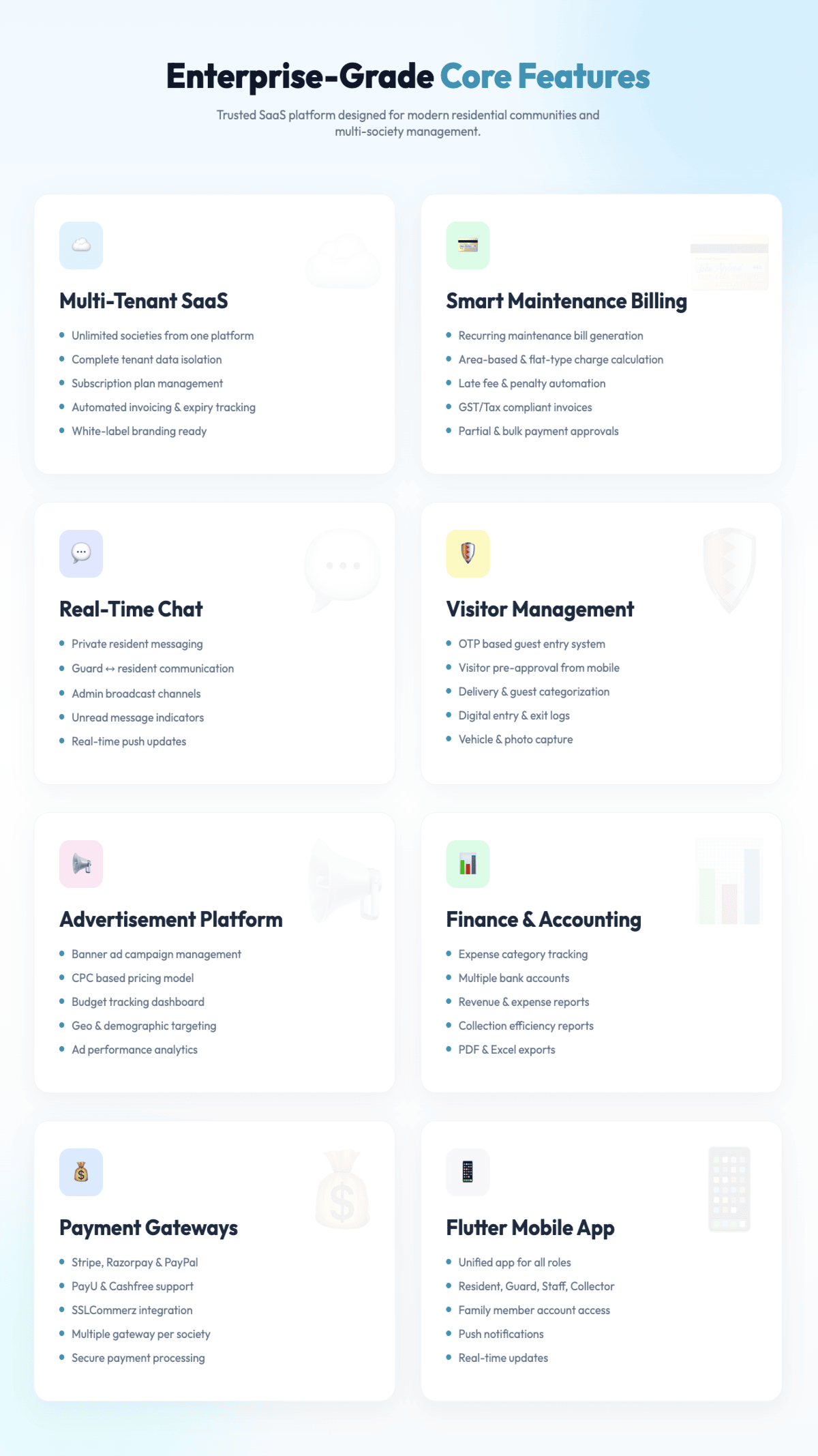 Societify – Society & Apartment Management SaaS with Flutter Mobile App (Laravel)