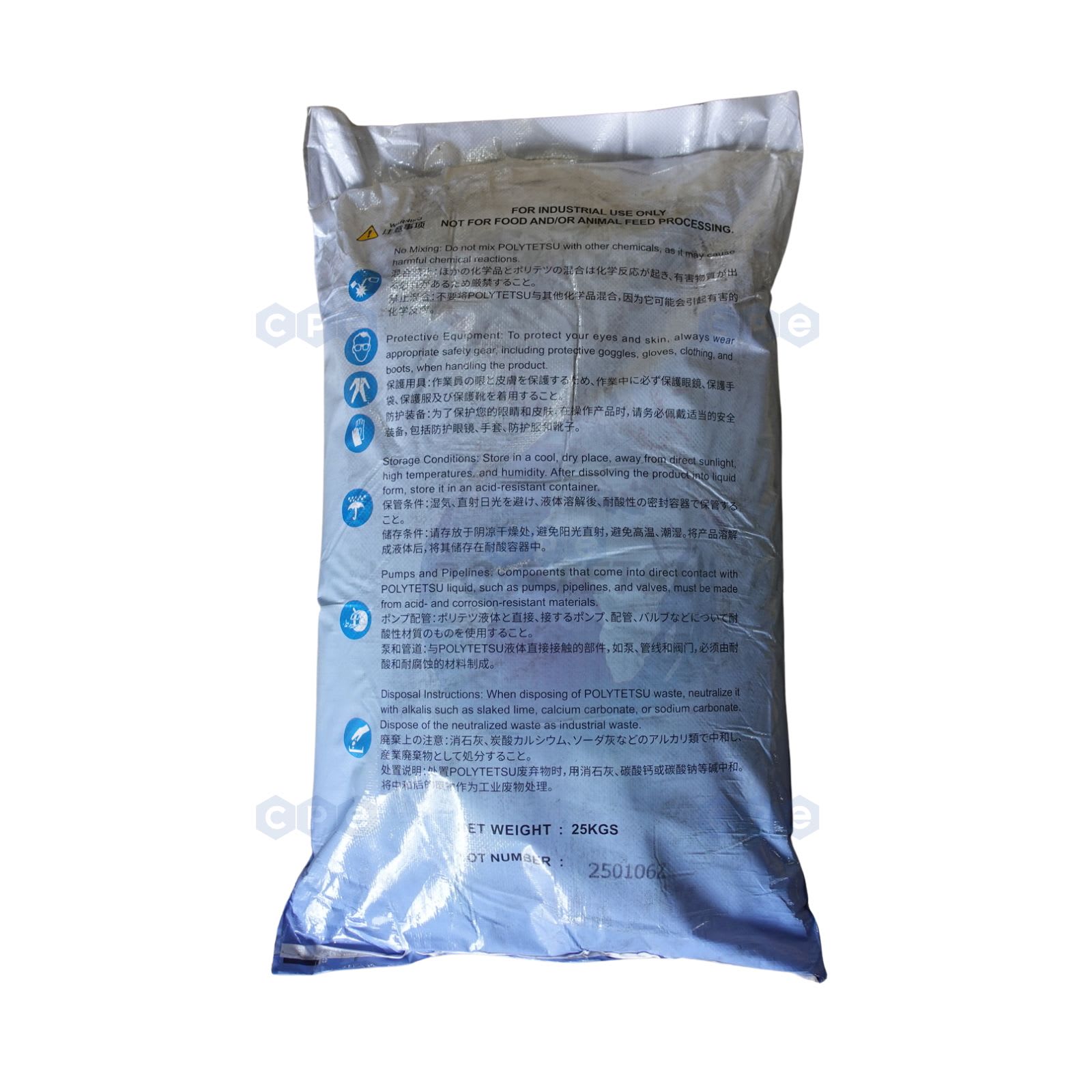 Hóa chất keo tụ Polytetsu - Hình ảnh 2