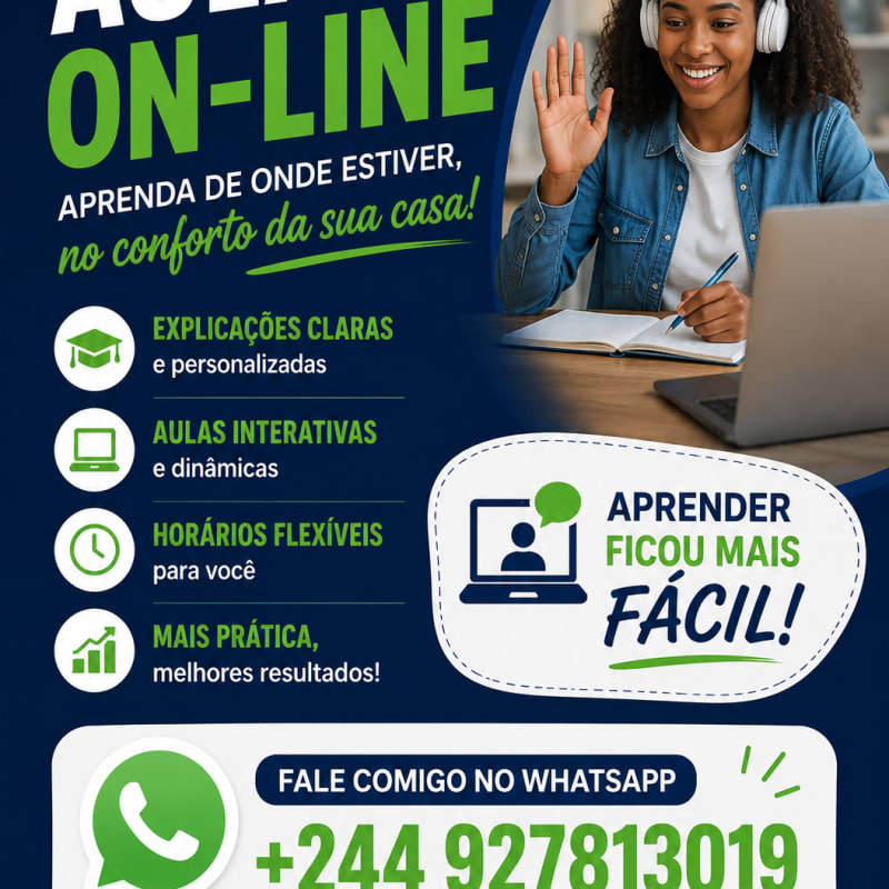 Aulas ao Domicílio/Online