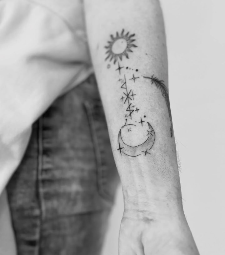 Jemné ornamentálne linky