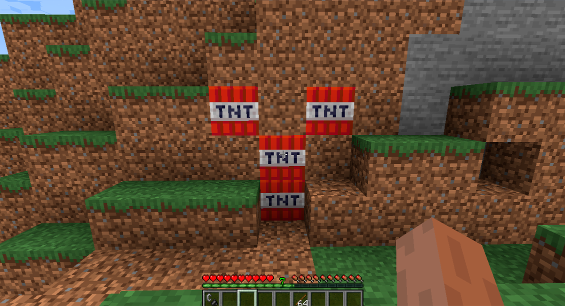 minecraft tnt explosion radius