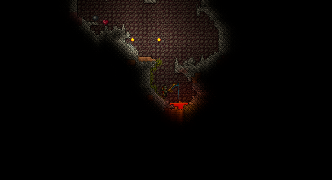 Terraria fish in lava