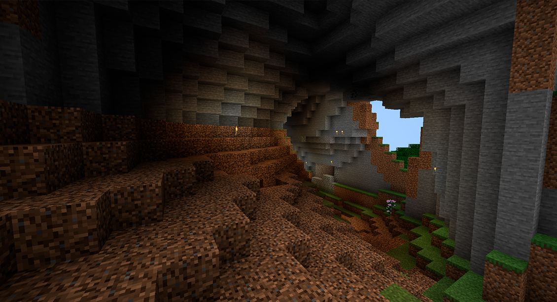 Minecraft caves