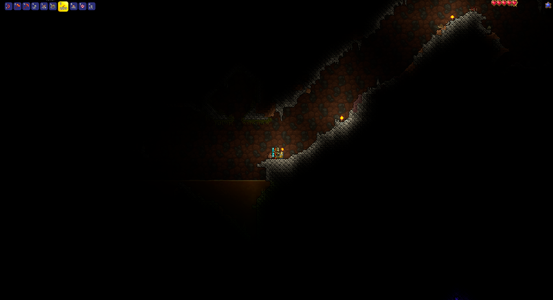 My underground Forge (Lava-powered) : Terraria