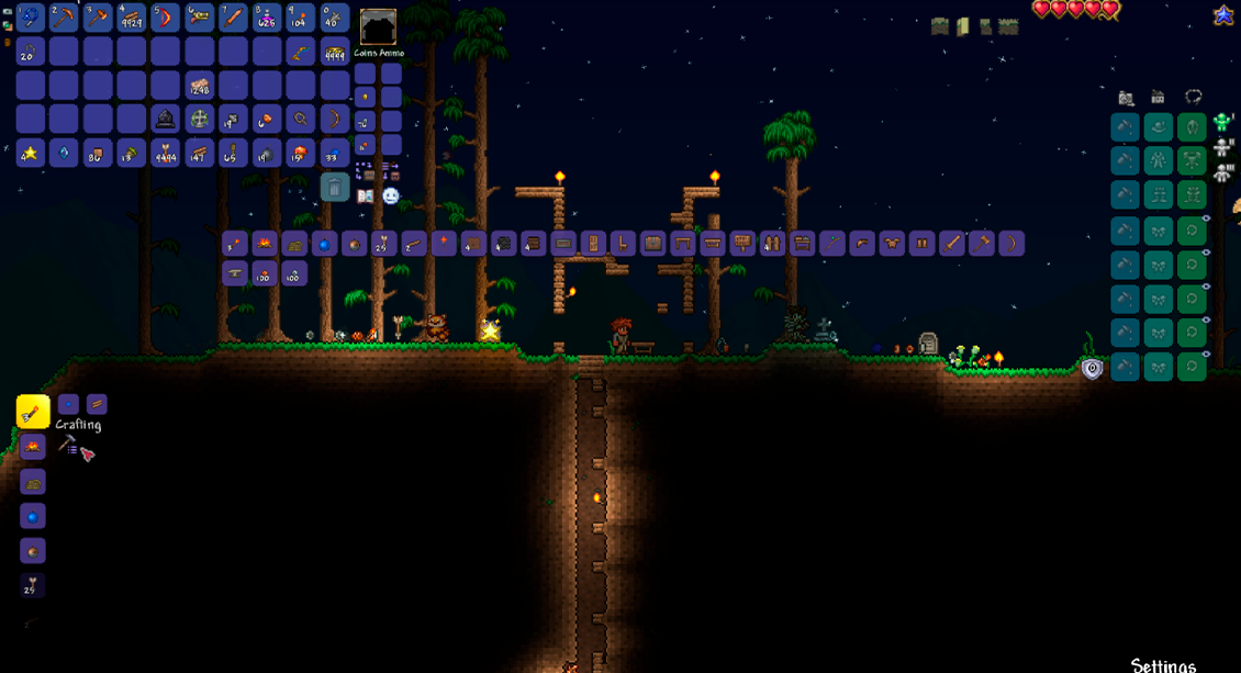 Terraria crafting menu