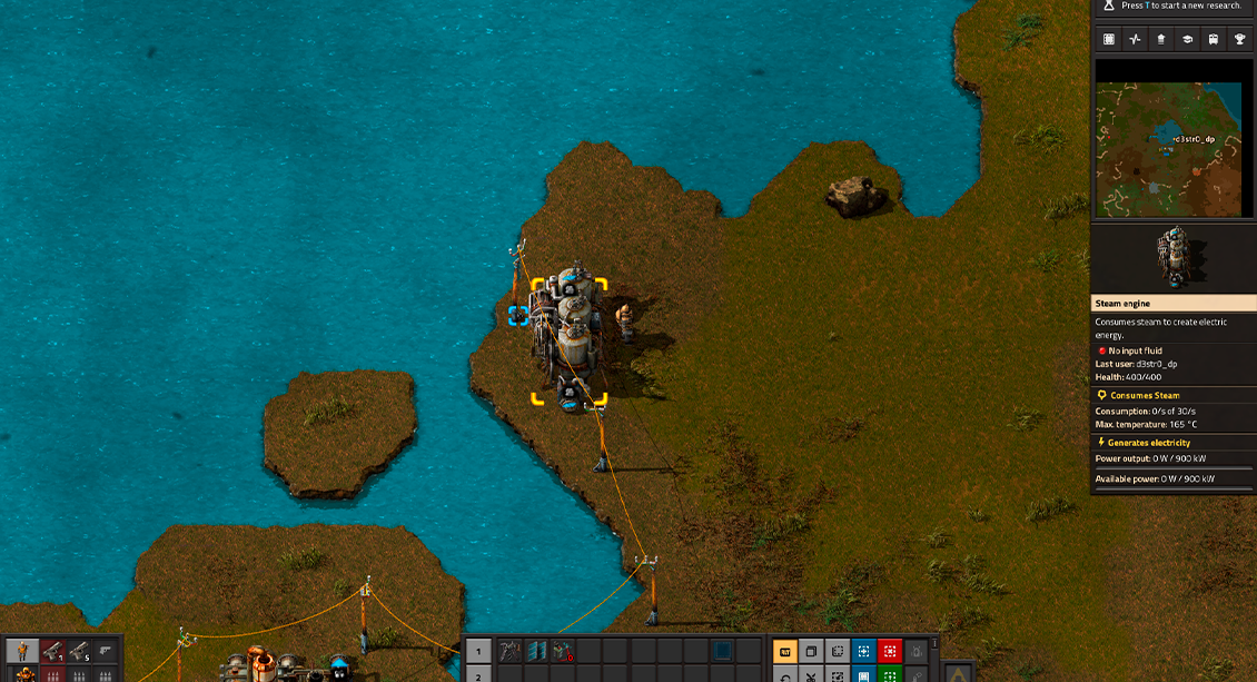 How to Get Power in Factorio Scalacube