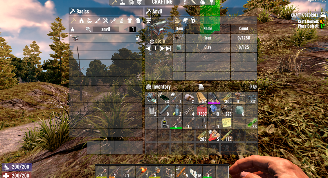 7 Days to Die craft anvil