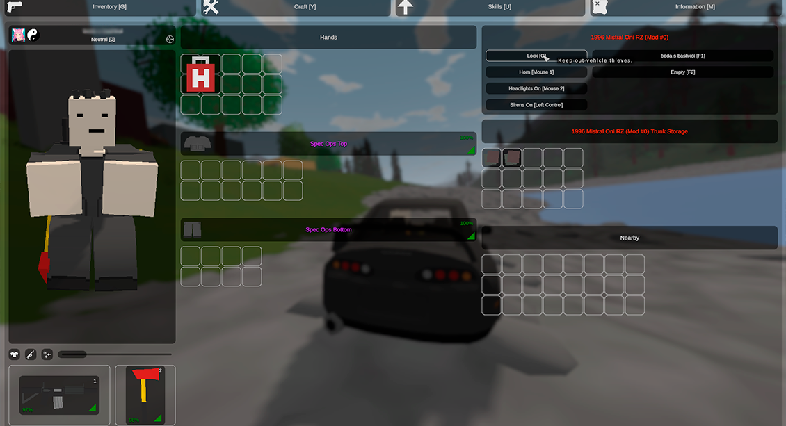 How to Lock Vehicles in Unturned Scalacube