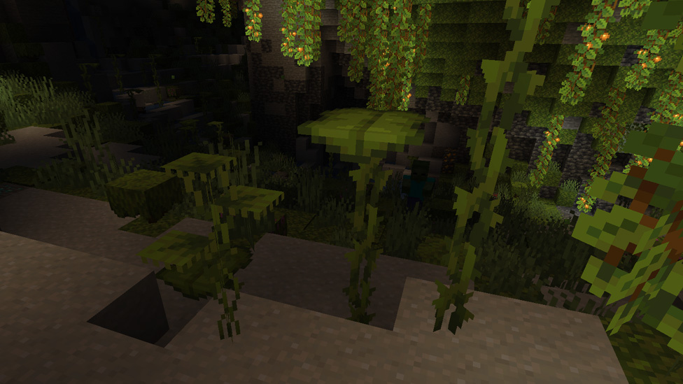 Dripleafs in a Lush Cave