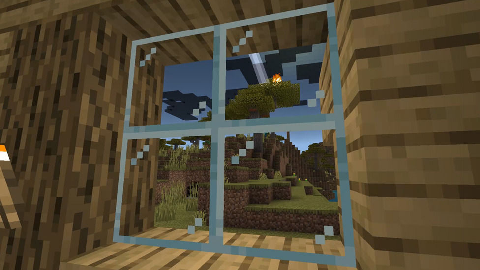 Lightning Bolt seen from a Window