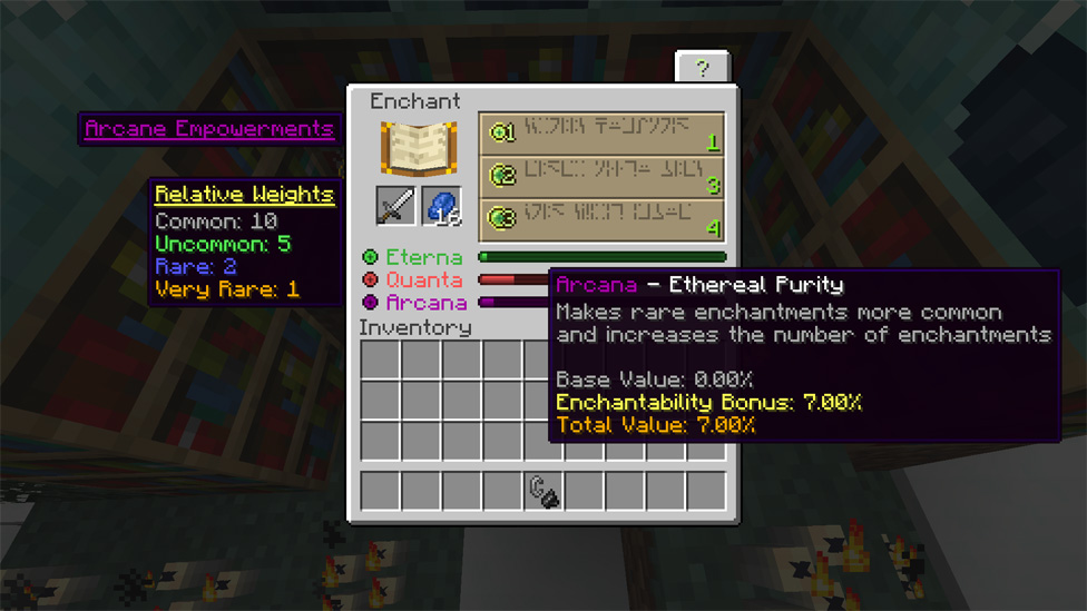 Enchanting Sword with Apotheosis