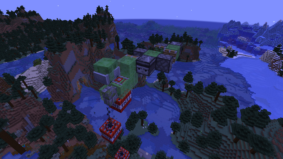 Slimes Riding a Bomber