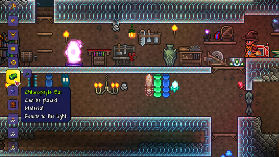 Crafting Chlorophyte Bars