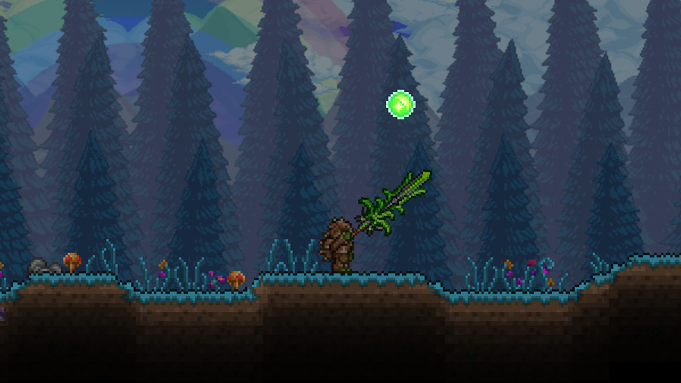 Turtle Armor Set & Chlorophyte Claymore