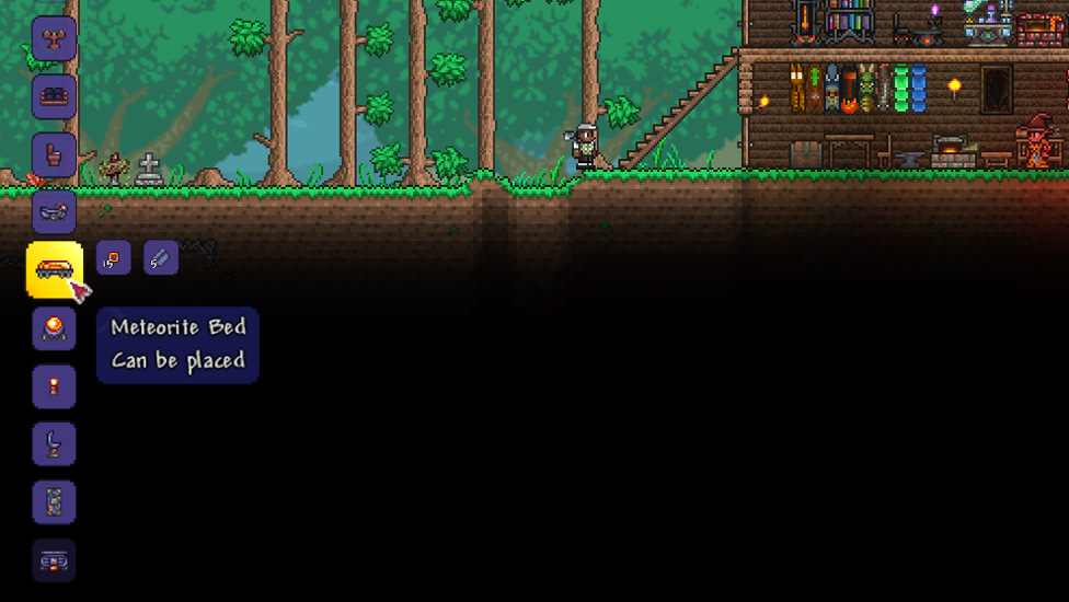 Crafting Meteorite Bed